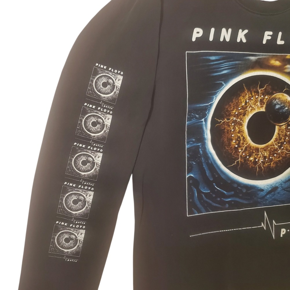 Rock Chang Pink Floyd Pulse Long Sleeve Shirt Mens Large Black Eye Graphic Tee - Picture 6 of 10